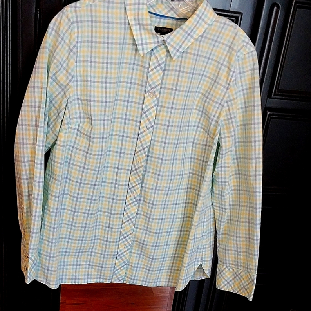 Talbots Large Petite Plaid Shirt